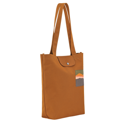 Caroline H&eacute;lain x Longchamp M 托特包 , 焦糖色 - 帆布