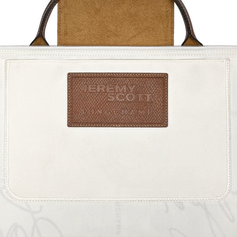 S 旅行包 Longchamp X Jeremy Scott , 棕色 - 帆布  - 查看 4 4