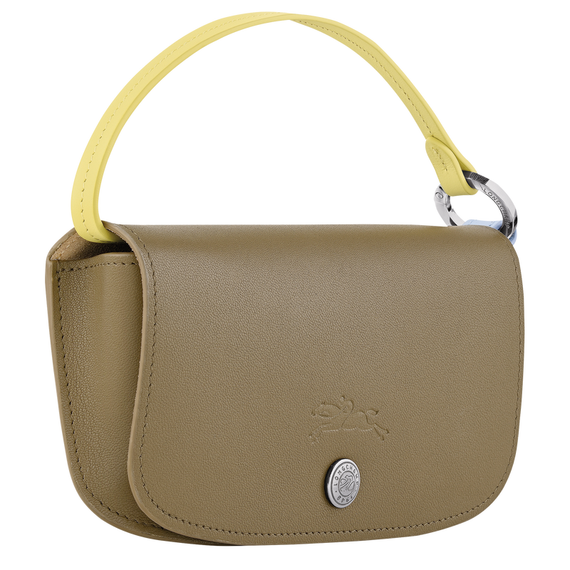 Le Pliage Collection Eyewear case , Lichen - Leather  - View 3 of  5