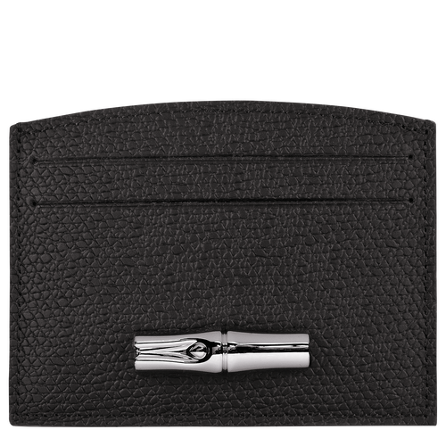 Roseau Card holder , Black - Leather - View 1 of  3
