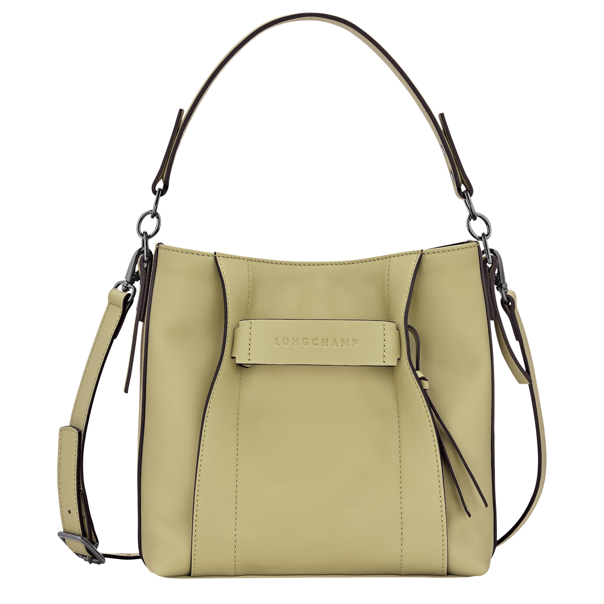Longchamp 3D Crossbody bag S, Almond Green