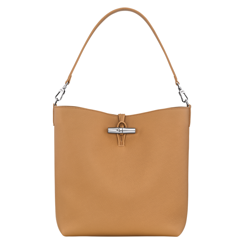 Le Roseau M Hobo 袋 , 胡桃色 - 皮革  - 查看 1 6
