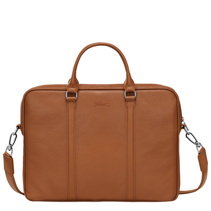 Le Foulonn&eacute; XS Briefcase , Caramel - Leather  - View 4 of  5