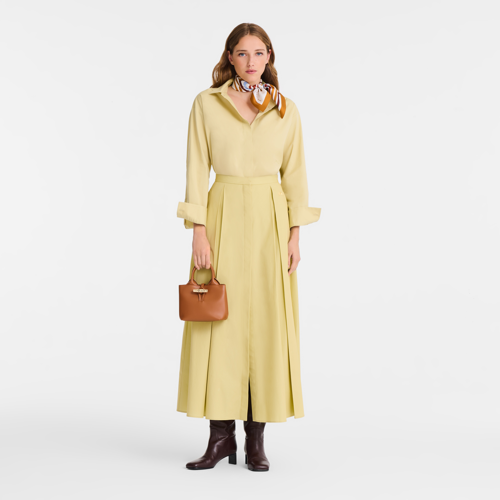 Le Roseau 手提包 XS, 腰果棕