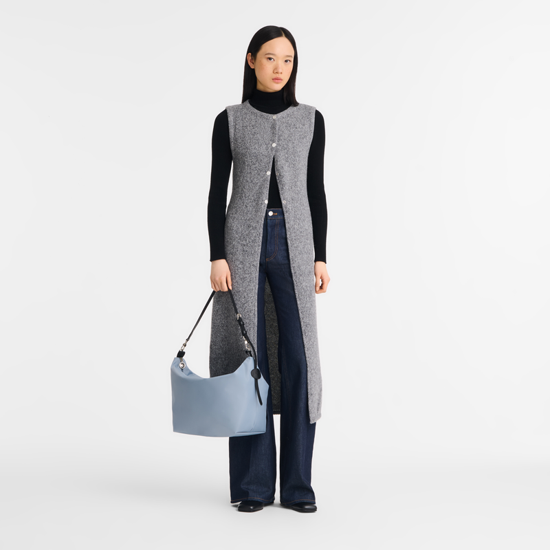 Le Slouchy M Hobo bag , Steel - Canvas  - View 1 of  1