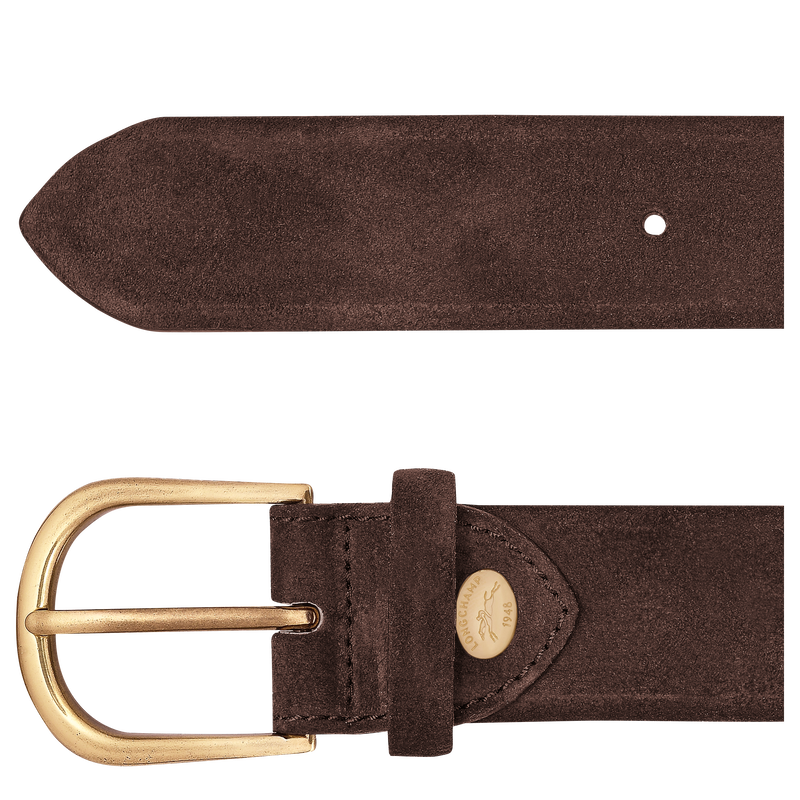 French Charm Men's belt , Mocha - Leather  - View 2 of  2