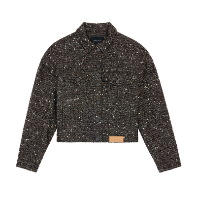 Jacket , Mocha - Tweed