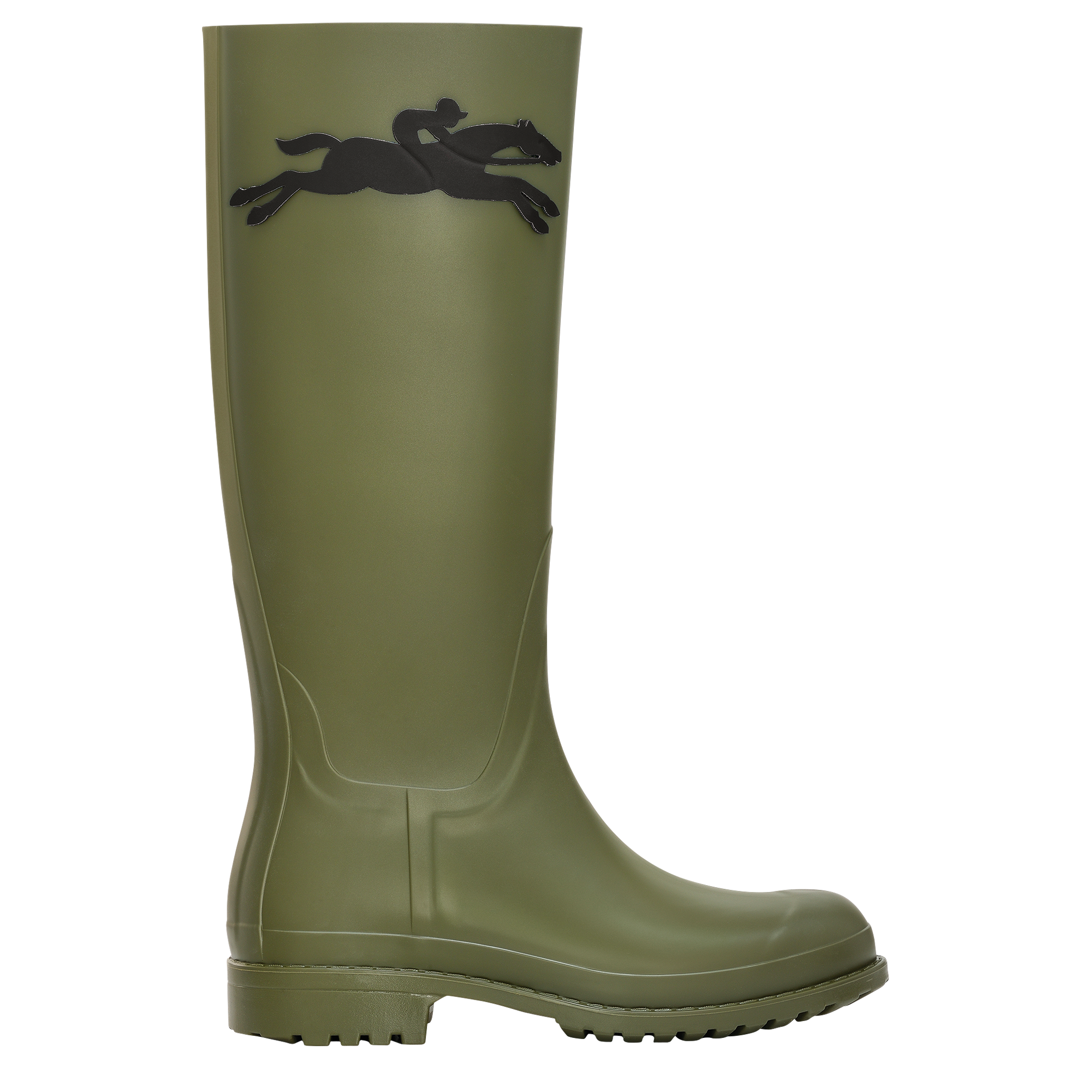 Longchamp骏马 平底靴, 卡其色