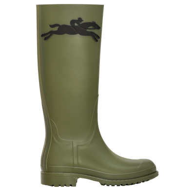 Longchamp骏马 平底靴, 卡其色