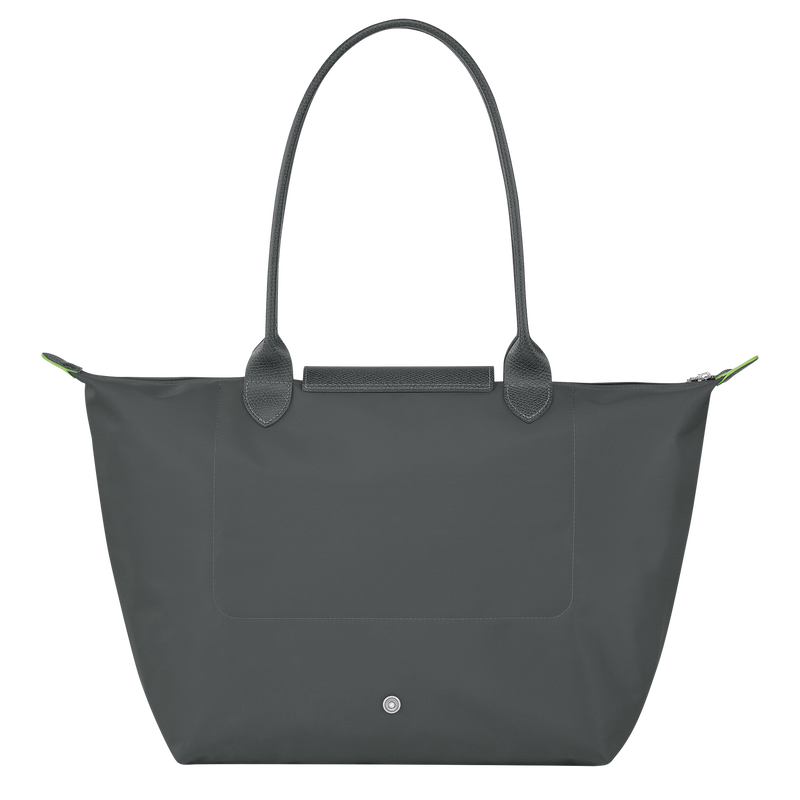 Le Pliage Green L Tote bag , Graphite - Recycled canvas  - View 4 of  6