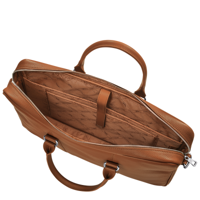 公文包 S, 焦糖色 - 查看 5 
    5 - 放大 Le Foulonné 系列 公文包 S, 焦糖色