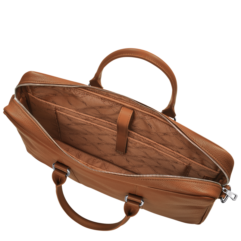 Le Foulonné 系列 S 公文包 , 焦糖色 - 皮革  - 查看 5 5 Le Foulonné 系列 S 公文包 , 焦糖色 - 皮革  - 查看 5 5