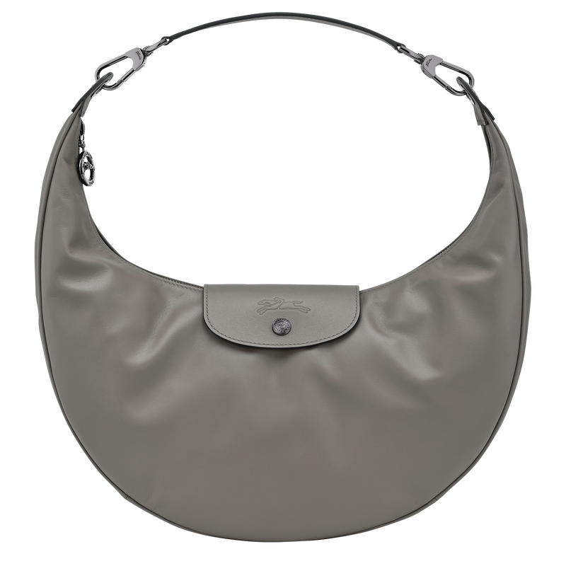 Le Pliage Xtra L 单肩包 , 斑鸠灰 - 皮革  - 查看 1 5