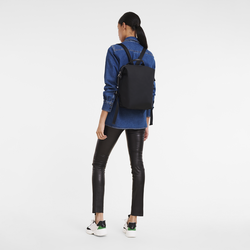 Le Pliage Energy L Backpack , Black - Recycled canvas