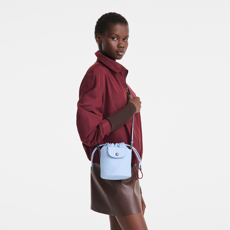 Le Pliage Xtra XS Bucket bag , Wave - Leather  - View 7 of  7