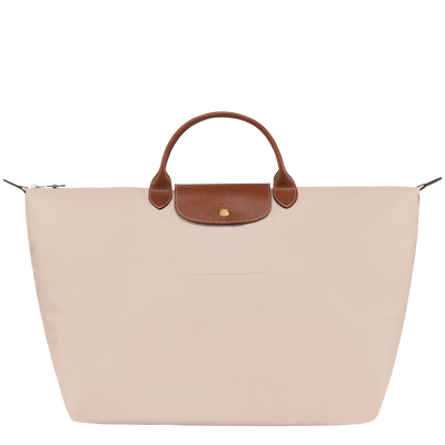 Le Pliage Original L 旅行包 , 纸张白 - 再生帆布
