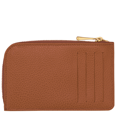 Le Foulonné Card holder , Caramel - Leather