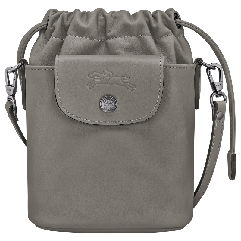 Le Pliage Xtra XS 水桶包 , 斑鸠灰 - 皮革  - 查看 1 6