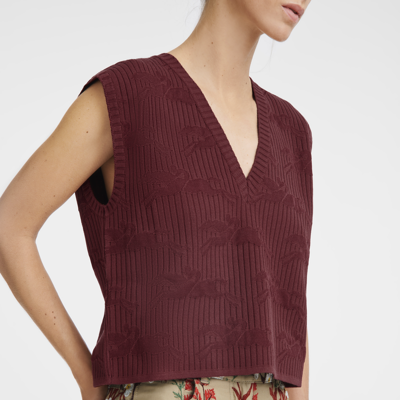 Sleeveless sweater , Sienna - Knit  - View 3 of  3