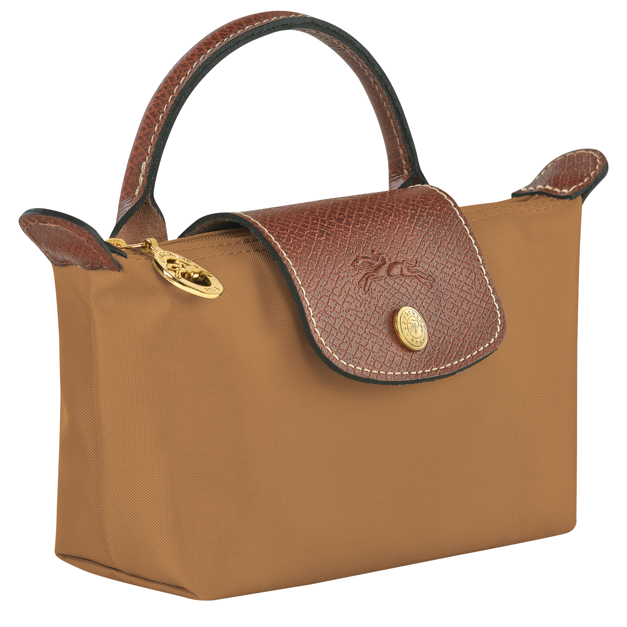 Le Pliage Original Pouch with handle, Fawn
