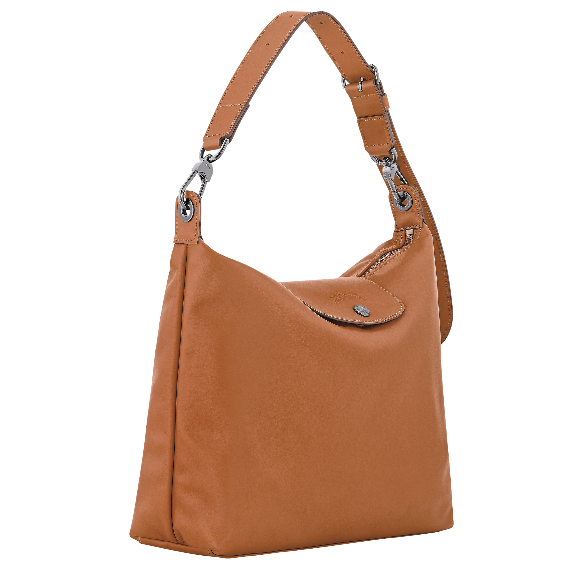Le Pliage Xtra Hobo 袋 M, 腰果棕
