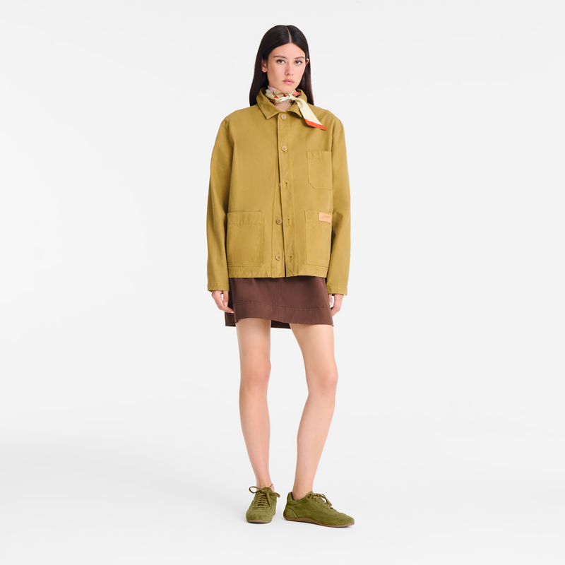 夹克 , 沙漠色 - 套染棉布  - 查看 2 5