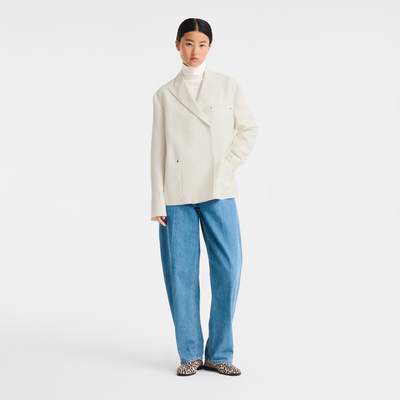 Jacket , Ivory - Crepe