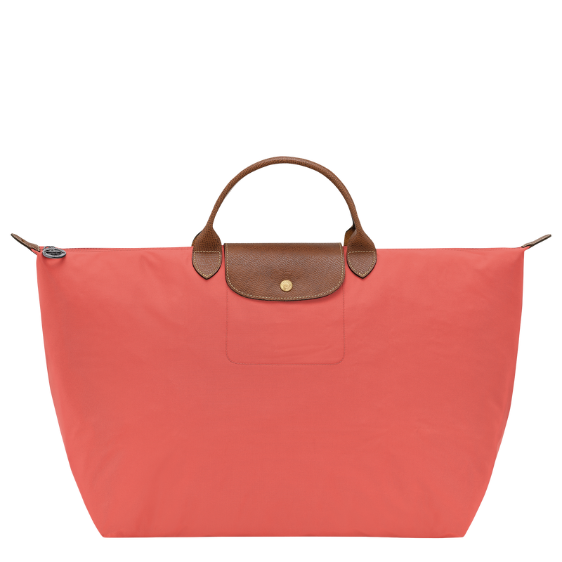 Le Pliage Original L Travel bag , Strawberry - Recycled canvas  - View 1 of  6