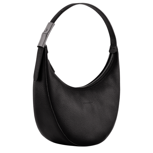 Roseau Essential M Hobo bag , Black - Leather - View 3 of  4