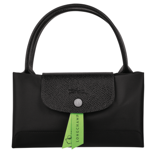 Le Pliage Green M Handbag , Black - Recycled canvas - View 7 of  7