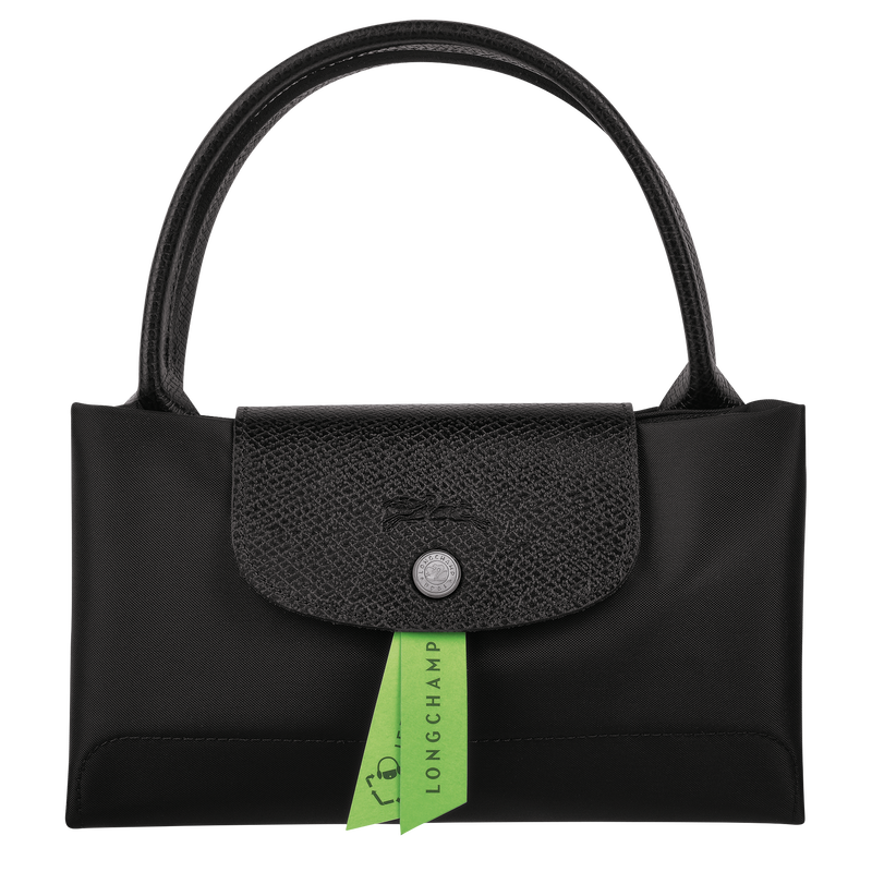 Le Pliage Green M Handbag , Black - Recycled canvas  - View 7 of  7