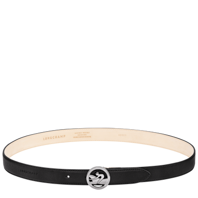 La Médaille Longchamp Ladies' belt , Black - Leather