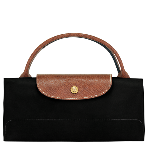 Le Pliage Original M Travel bag , Black - Recycled canvas - View 6 of  6