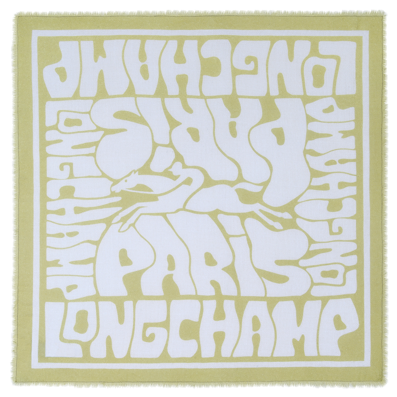 Wavy Summer（浪动夏日） 披肩 , 开心果绿 - 山羊绒  - 查看 1 2