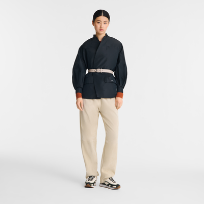 和服式夹克 , 黑色 - 高科技塔夫绸