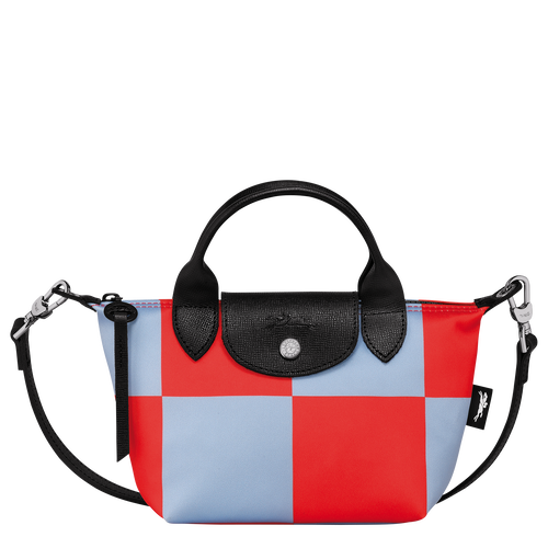 Le Pliage 系列 XS 手提包 , 天藍色 / 红色 - 帆布 - 查看 1 2