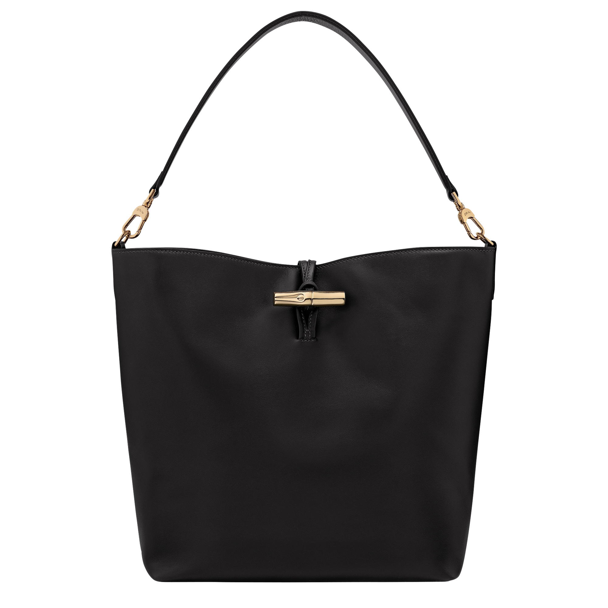 Le Roseau Hobo bag M, Black