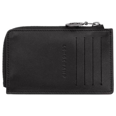 Le Pliage Xtra Card holder , Black - Leather