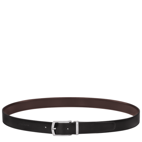 Delta Box Men's belt , Black/Mocha - Leather - View 1 of  5