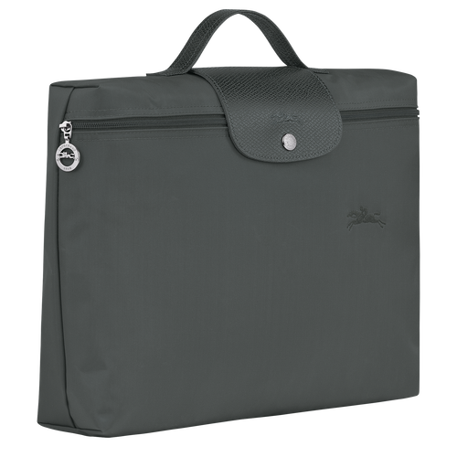 Le Pliage Green S Briefcase , Graphite - Recycled canvas - View 3 of  5