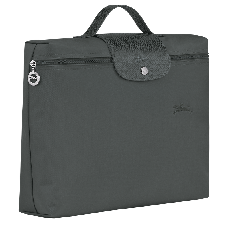 Le Pliage Green S Briefcase , Graphite - Recycled canvas  - View 3 of  5