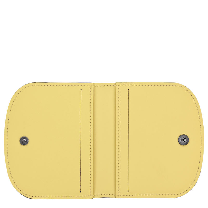 Le Pliage Xtra Card holder , Lime - Leather  - View 3 of  3