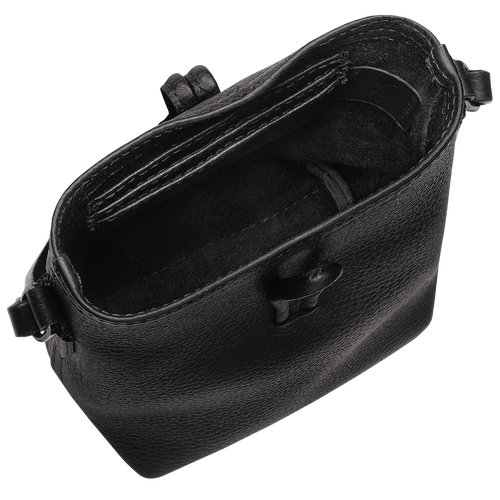 Roseau Essential XS Crossbody bag , Black - Leather - View 5 of  6