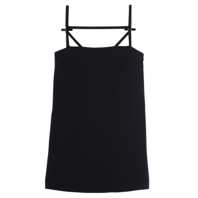 连衣裙 , 黑色 - 绉纱