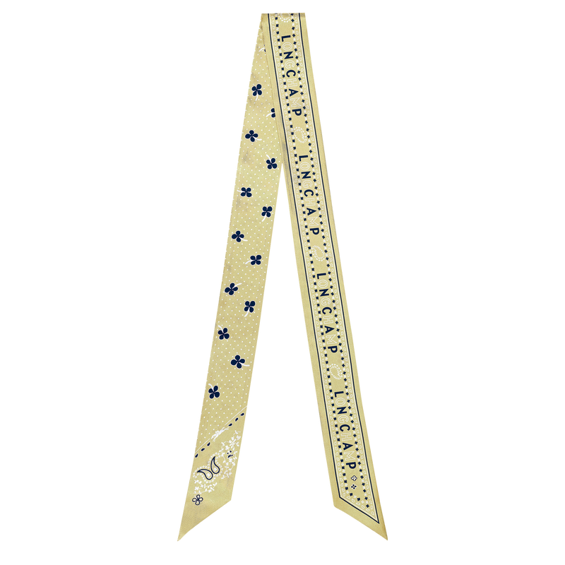 法式头巾 细丝带 , 开心果绿 - 真丝  - 查看 1 2