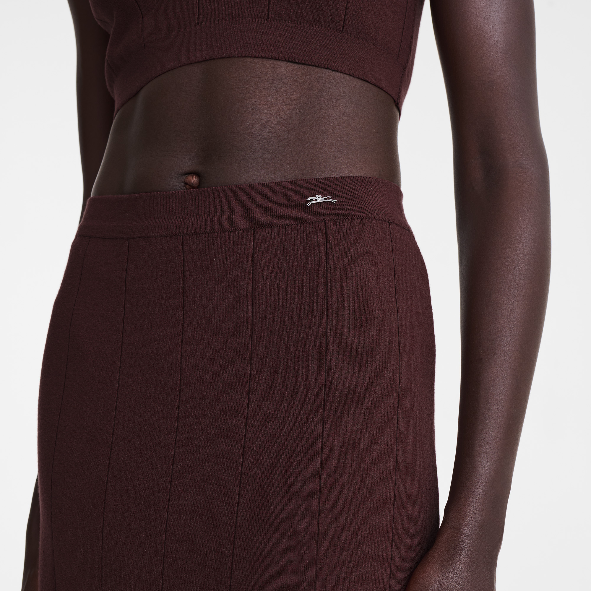 null Midi skirt, Burgundy