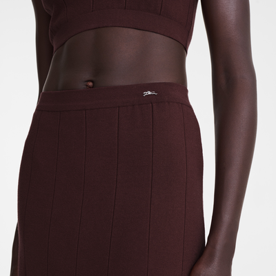 null Midi skirt, Burgundy