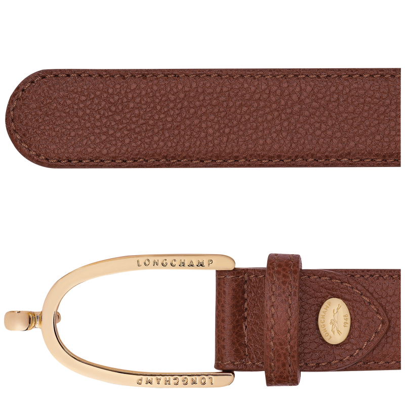 Ladies' belt , Coffee - Leather  - View 3 of  3