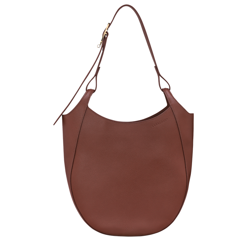 Le Foulonné L Hobo 袋 , 咖啡棕 - 皮革  - 查看 1 6