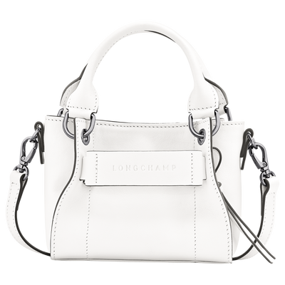 Longchamp 3D 手提包 XS, 白色